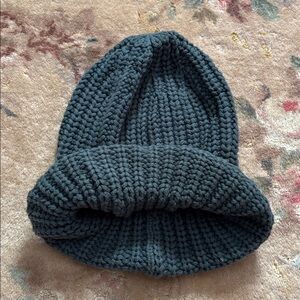 Hanna Andersson Deep Teal Knit Hat